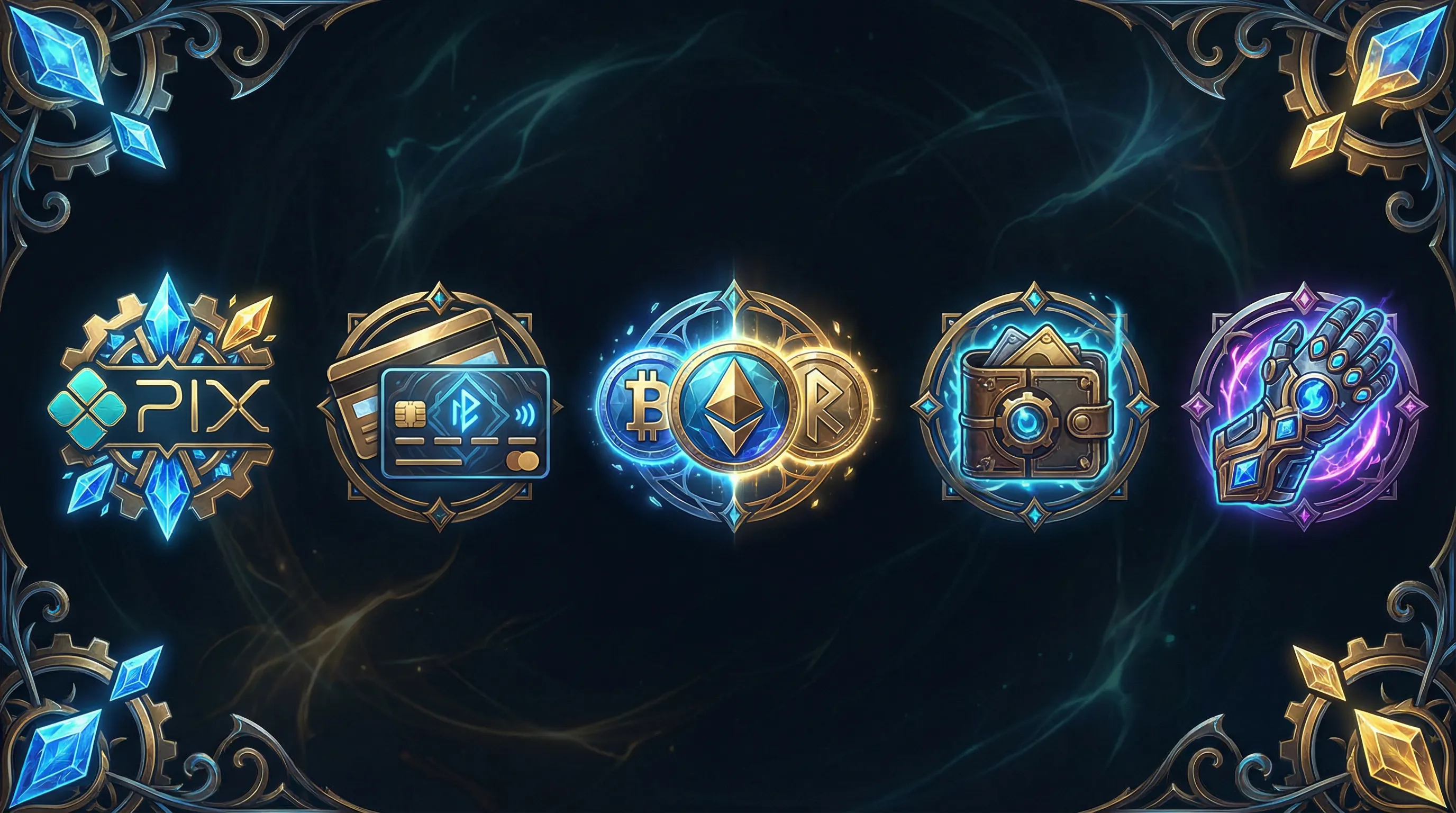 Métodos de pagamento luckbet PIX cartões cripto